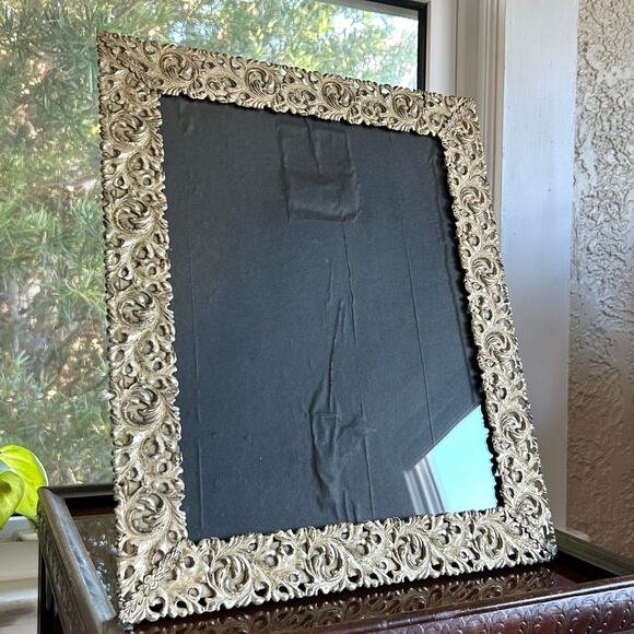 Vintage Ornate Heavyweight Picture Frame 16.5” x 13.5” Intricate Scroll Design - Picture 10 of 15